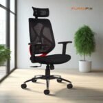 Furnifix Premium Office Executive Chair (Black-Red) | Furnifix