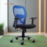 Buy Furnifix Stylish Executive Work Chair (Blue) Medium Back | Furnifix