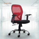 Buy Furnifix Stylish Executive Work Chair (Red) Medium Back | Furnifix
