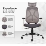 Buy Furnifix Premium Office Executive Chair (Grey-White) | Furnifix