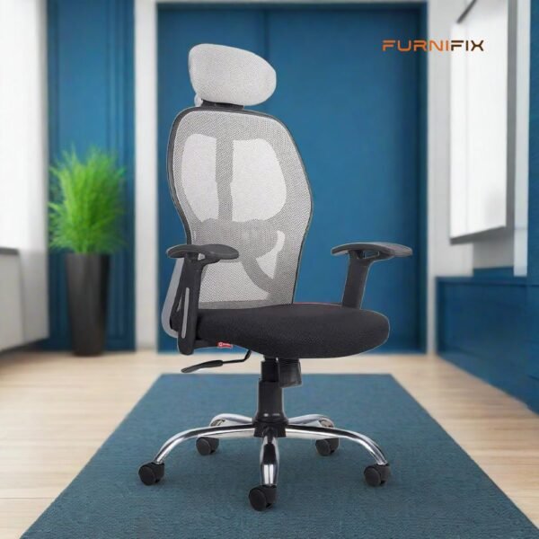 Buy Furnifix Stylish Executive Work Chair (Grey) | Furnifix