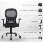 Buy Furnifix Stylish Executive Work Chair (Black) Medium Back | Furnifix