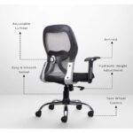 Buy Furnifix Stylish Executive Work Chair (Grey) Medium Back | Furnifix