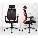 Furnifix Premium Office Executive Chair (Black-Red) | Furnifix