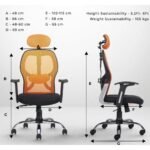 Buy Furnifix Stylish Executive Work Chair (Orange) | Furnifix