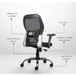 Buy Furnifix Stylish Executive Work Chair (Black) Medium Back | Furnifix