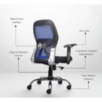 Buy Furnifix Stylish Executive Work Chair (Blue) Medium Back | Furnifix