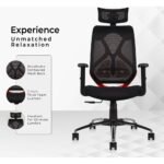 Furnifix Premium Office Executive Chair (Black-Red) | Furnifix