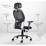Furnifix Stylish Executive Work Chair (Black) | Furnifix