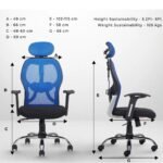 Buy Furnifix Stylish Executive Work Chair (Blue) | Furnifix
