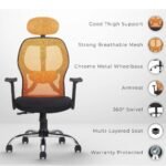 Buy Furnifix Stylish Executive Work Chair (Orange) | Furnifix
