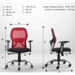 Buy Furnifix Stylish Executive Work Chair (Red) Medium Back | Furnifix
