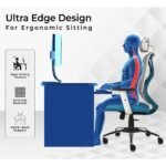 Buy Furnifix Premium Office Executive Chair (Blue-White) | Furnifix