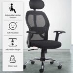 Furnifix Stylish Executive Work Chair (Black) | Furnifix