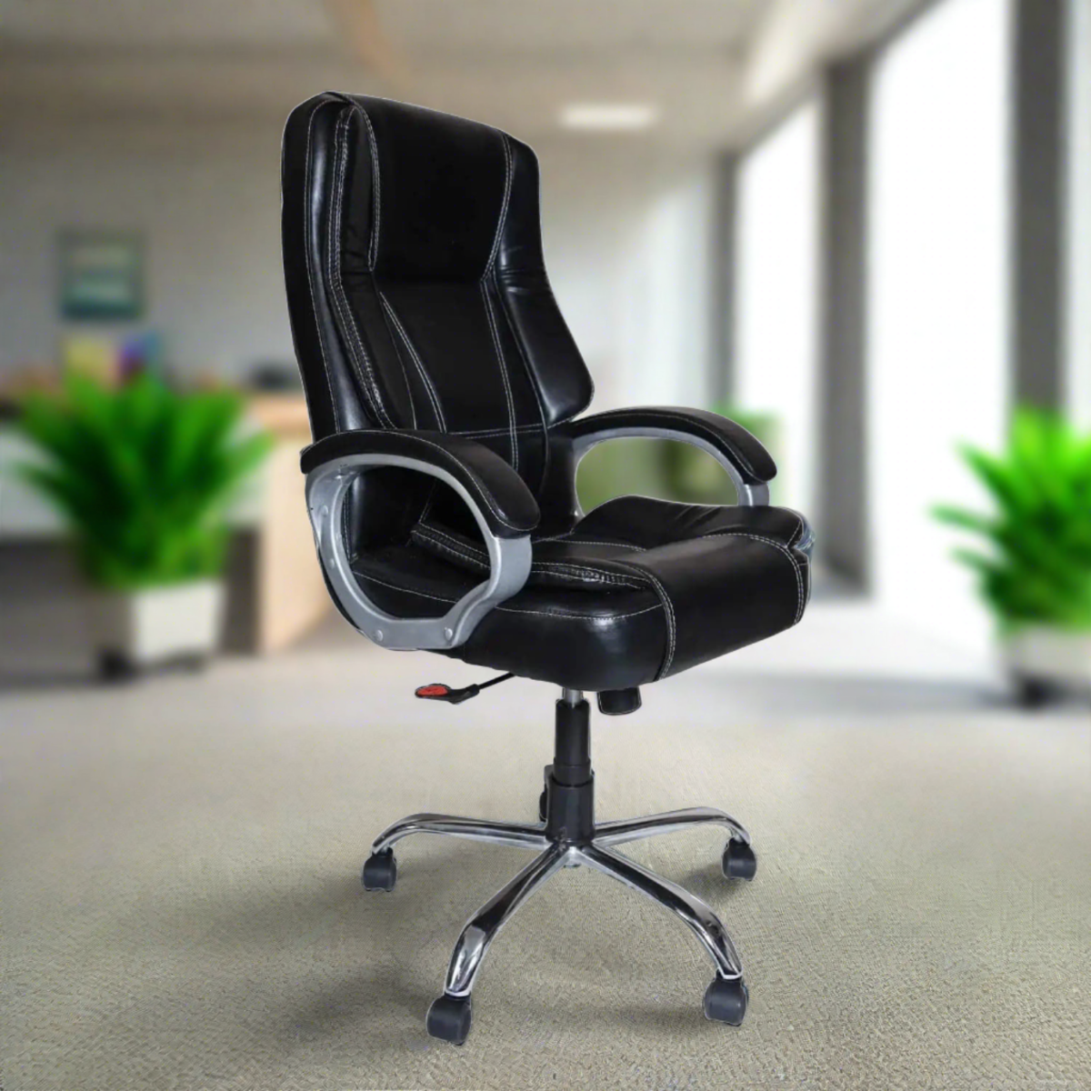 Furnifix Supreme Boss Chair (Pure Black) | Furnifix