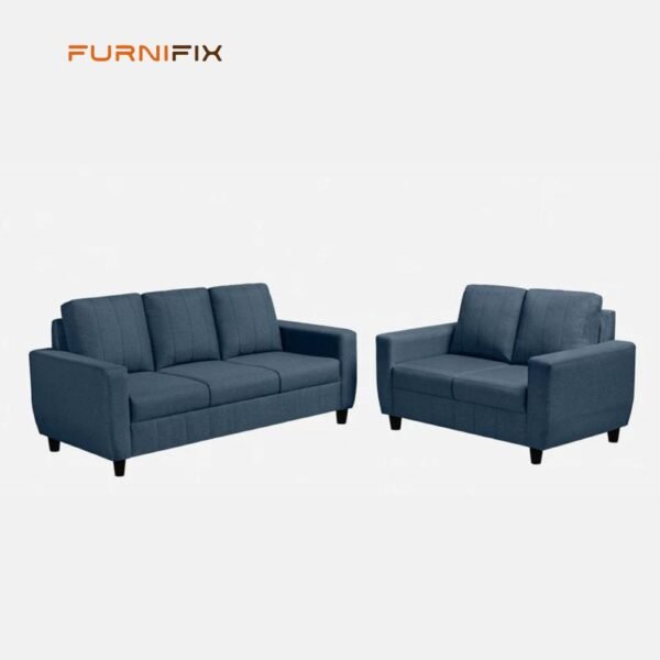 Buy Furnifix Couture 5 Seater Sofa (3+2) - Ocean Blue - Furnifix