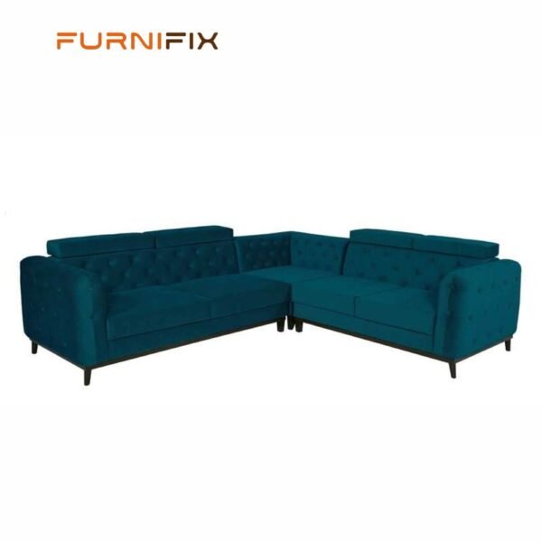 Buy Furnifix Exclusive 5 Seater Sofa L Shape - Teal - Furnifix