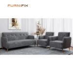 Buy Furnifix Seraphic 5 Seater Sofa (3+1+1) - Grey - Furnifix
