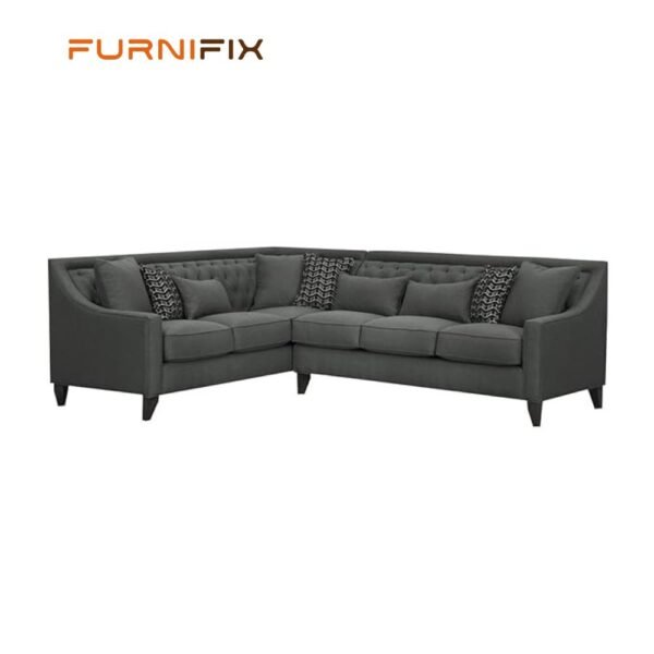 Buy Furnifix Supreme Corner Sofa -Grey - Furnifix