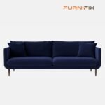 Buy Furnifix Noble 3 Seater Sofa - Navy Blue - Furnifix