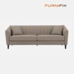 Buy Furnifix Refined 3 Seater Sofa - Khaki Beige - Furnifix