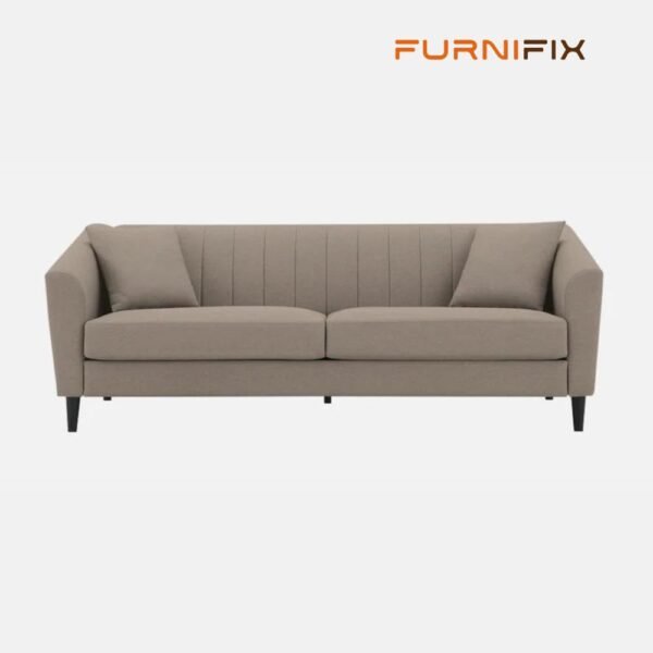 Buy Furnifix Refined 3 Seater Sofa - Khaki Beige - Furnifix