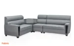 Buy Furnifix Classic Corner Sofa - Grey - Furnifix