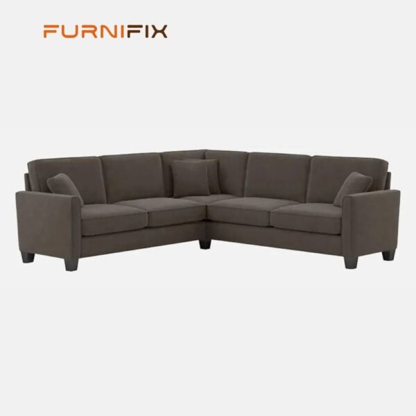 Buy Furnifix Masterpiece 5 Seater Corner Sofa - Brown - Furnifix