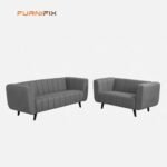 Buy Furnifix Legacy 5 Seater Sofa (3+2) - Graphite Grey - Furnifix