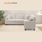 Buy Furnifix Masterpiece 5 Seater Corner Sofa - Beige - Furnifix