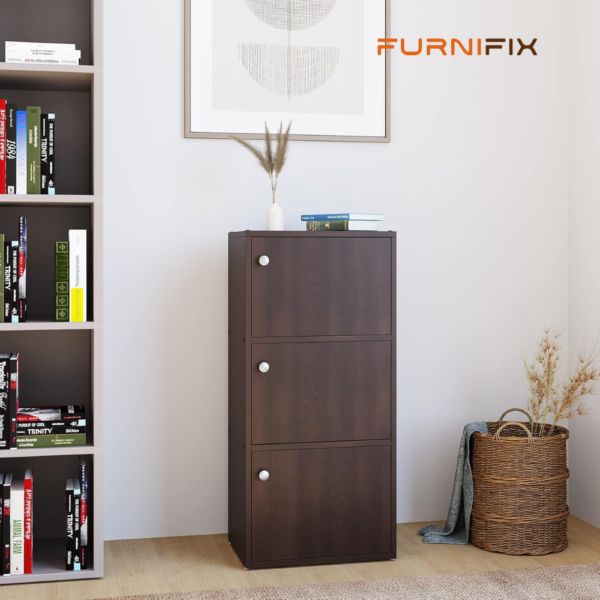 Buy Furnifix 3 Doors Wooden Shoe Rack WR 07 - Furnifix