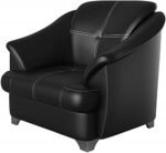 Buy Furnifix Cusion 5 Seater Sofa (3+1+1) - Black - Furnifix