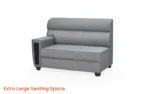 Buy Furnifix Classic Corner Sofa - Grey - Furnifix