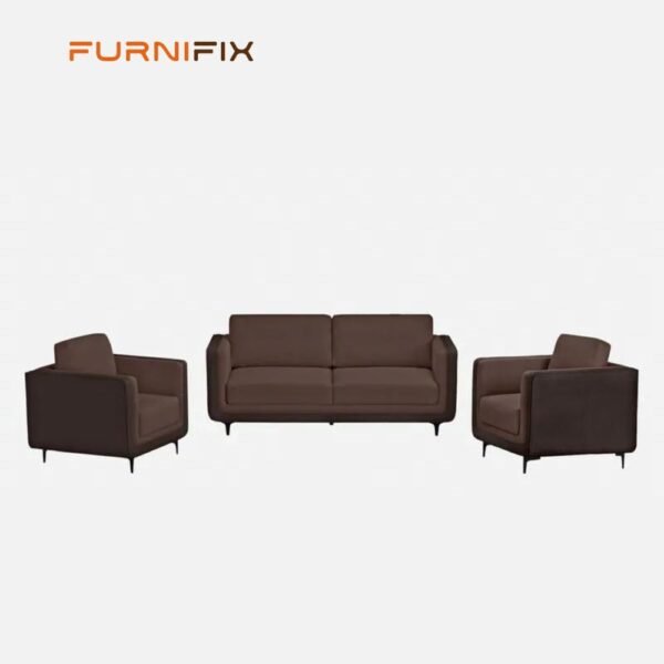 Buy Furnifix Tranquil 5 Seater Sofa (3+1+1) - Crazy Brown - Furnifix