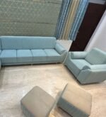 Furnifix Premium Edition C Shape Sofa - Sky Blue