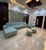 Furnifix Premium Edition C Shape Sofa - Sky Blue