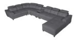 Buy Furnifix Premium C Shape Corner Sofa - Grey- Furnifix