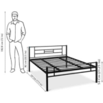 Buy Furnifix Double Metal Bed For Home HB02 - Furnifix