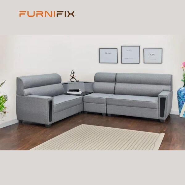 Buy Furnifix Classic Corner Sofa - Grey - Furnifix