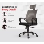 Buy Furnifix Executive Comfort Chair (Grey) - Furnifix