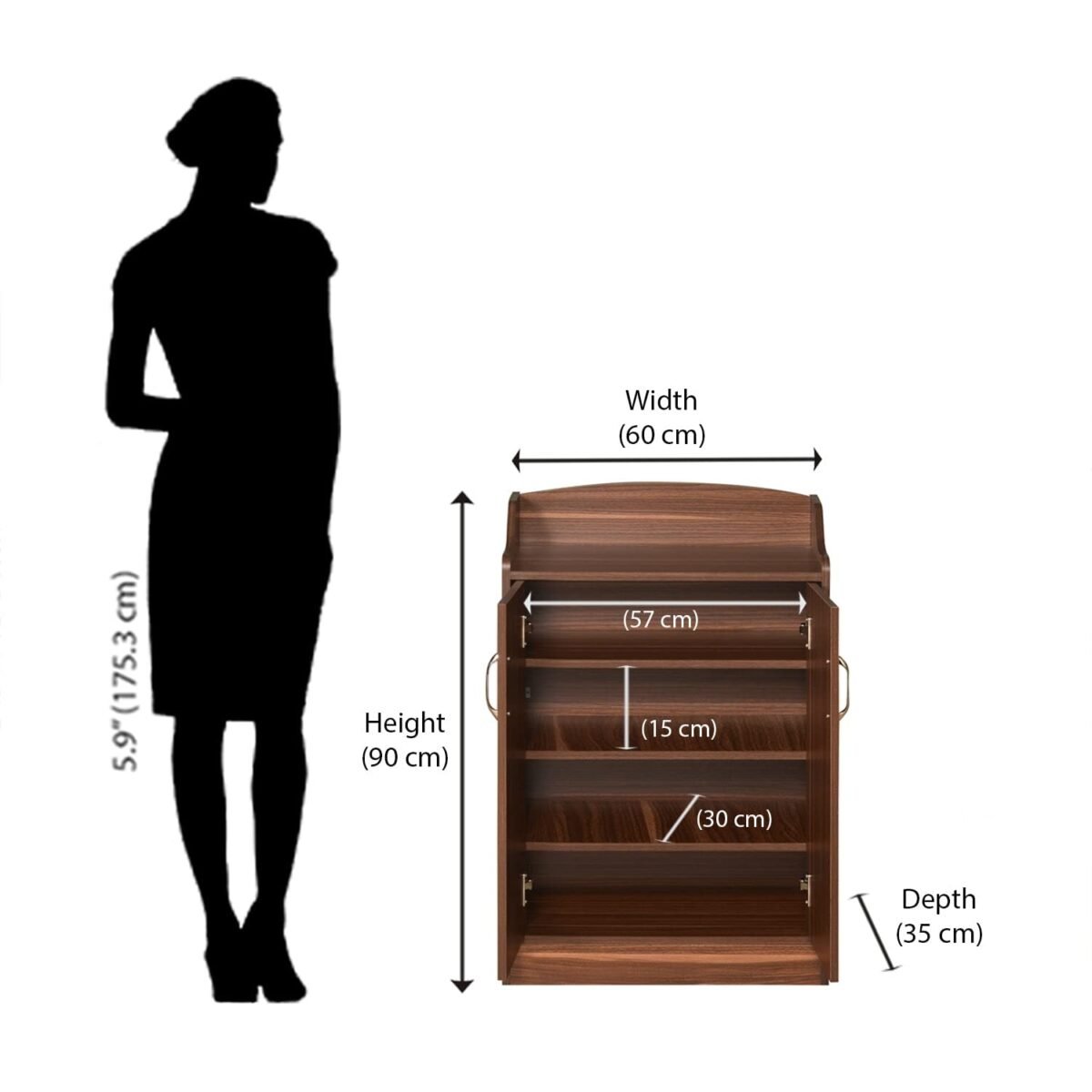 Buy Furnifix Wooden Shoe Rack WR 04 - Furnifix
