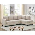 Buy Furnifix Decent 5 Seater L Shape Sofa - Cream - Furnifix