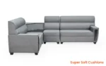 Buy Furnifix Classic Corner Sofa - Grey - Furnifix