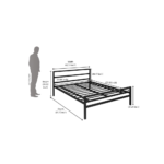 Buy Furnifix Striker Metal Bed For Home HB03 - Furnifix