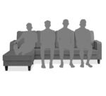 Buy Furnifix Premier 5 Seater Sofa- Grey - Furnifix