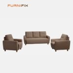 Buy Furnifix Serenade 5 Seater Sofa (3+1+1) - Coco Brown - Furnifix