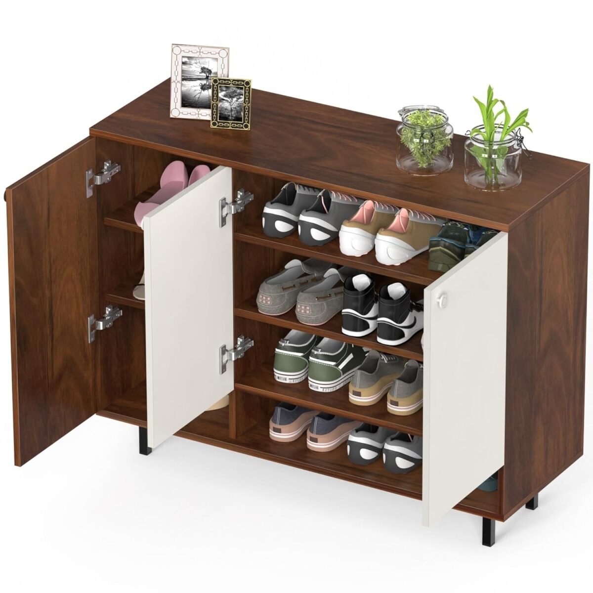 Buy Furnifix 3 Doors Wooden Shoe Rack WR 05 - Furnifix