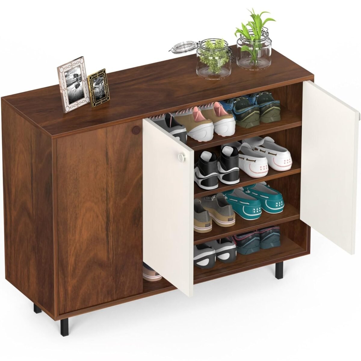 Buy Furnifix 3 Doors Wooden Shoe Rack WR 05 - Furnifix