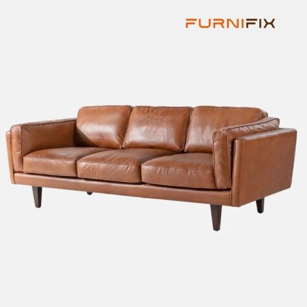 Buy Furnifix Grandeur 3 Seater Sofa - Tan - Furnifix