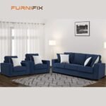 Buy Furnifix Royal 5 Seater Sofa (3+1+1) - Blue - Furnifix